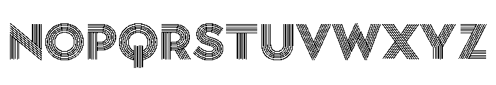 Town Lines Black Font LOWERCASE