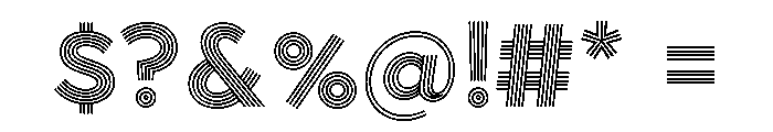 Town Lines Bold Font OTHER CHARS