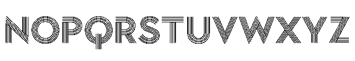 Town Lines Bold Font LOWERCASE