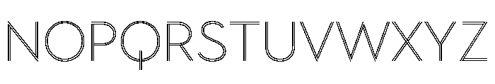 Town Lines Light Font LOWERCASE