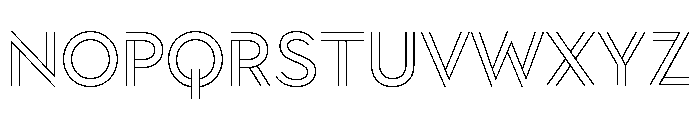 Town Lines Medium Outer Font UPPERCASE
