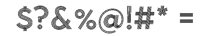 Town Lines Medium Font OTHER CHARS