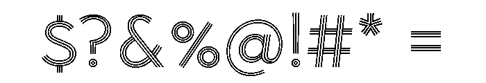 Town Lines Regular Font OTHER CHARS
