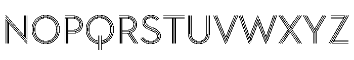 Town Lines Regular Font LOWERCASE