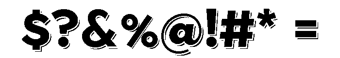 Town Shadow Black Font OTHER CHARS