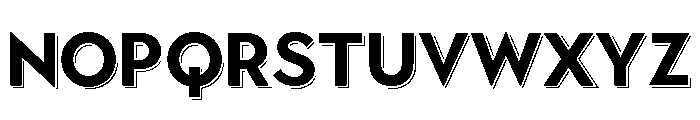 Town Shadow Bold Font UPPERCASE
