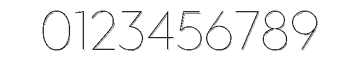 Town Shadow Extra Thin Font OTHER CHARS