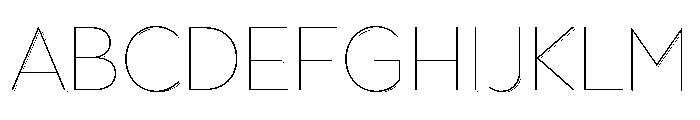 Town Shadow Extra Thin Font UPPERCASE