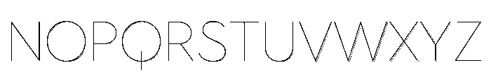 Town Shadow Extra Thin Font UPPERCASE