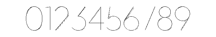 Town Shadow Hairline Font OTHER CHARS