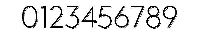 Town Shadow Light Font OTHER CHARS