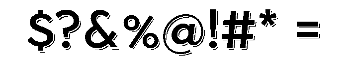 Town Shadow Medium Font OTHER CHARS