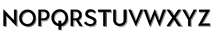 Town Shadow Medium Font LOWERCASE