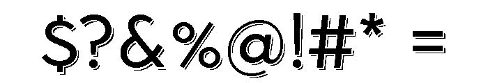 Town Shadow Regular Font OTHER CHARS
