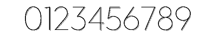 Town Shadow Thin Font OTHER CHARS