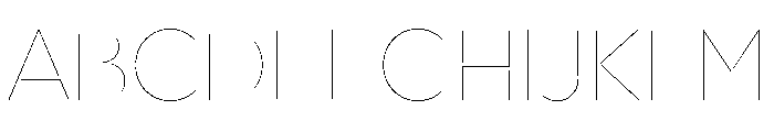 Town Stencil Hairline FONT