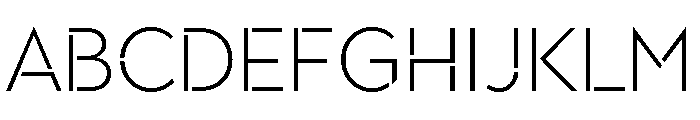 Town Stencil Light FONT