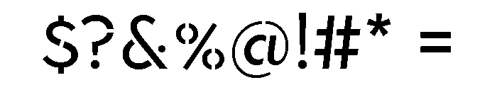 Town Stencil Regular Font OTHER CHARS