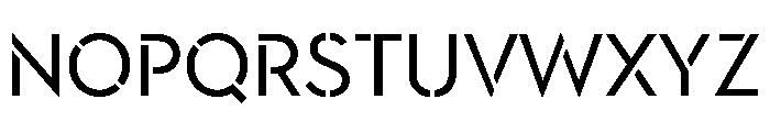 Town Stencil Regular Font UPPERCASE