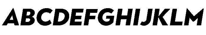 Town Text Black Italic Font UPPERCASE