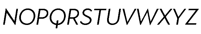 Town Text Book Italic Font UPPERCASE