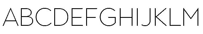 Town Text Extra Light Font UPPERCASE