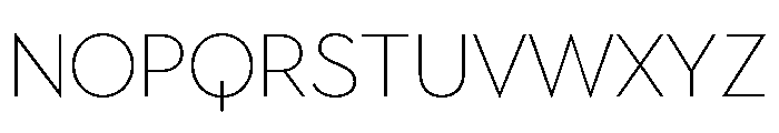 Town Text Extra Light Font UPPERCASE