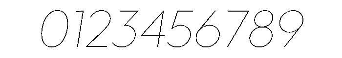 Town Text Extra Thin Italic Font OTHER CHARS