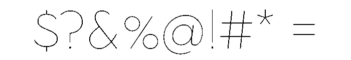 Town Text Extra Thin Font OTHER CHARS