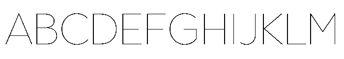 Town Text Extra Thin Font UPPERCASE