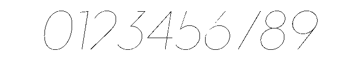Town Text Hairline Italic Font OTHER CHARS