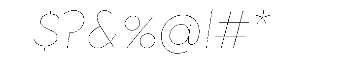 Town Text Hairline Italic Font OTHER CHARS