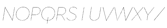 Town Text Hairline Italic Font UPPERCASE