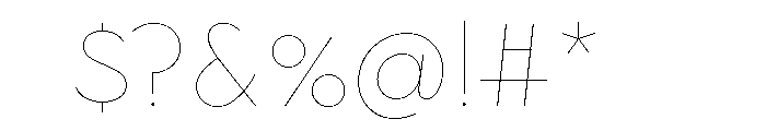 Town Text Hairline Font OTHER CHARS