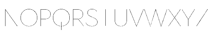 Town Text Hairline Font UPPERCASE