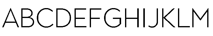 Town Text Light Font UPPERCASE