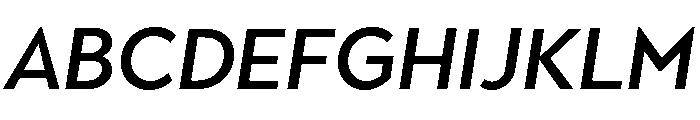 Town Text Medium Italic Font UPPERCASE