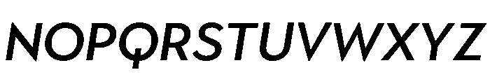 Town Text Medium Italic Font UPPERCASE
