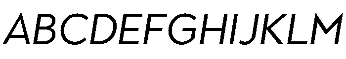 Town Text Regular Italic Font UPPERCASE