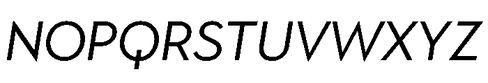 Town Text Regular Italic Font UPPERCASE