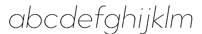 Town Text Thin Italic FONT