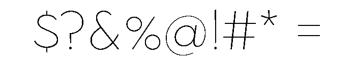 Town Text Thin Font OTHER CHARS