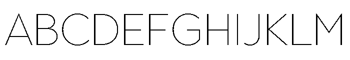 Town Text Thin Font UPPERCASE