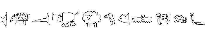 ToyBox Animals Font UPPERCASE