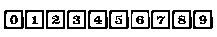 ToyBox Blocks Line Font OTHER CHARS