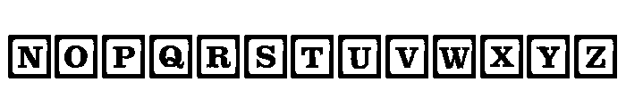 ToyBox Blocks Line Font UPPERCASE