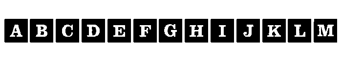 ToyBox Blocks Solid Bold Font UPPERCASE