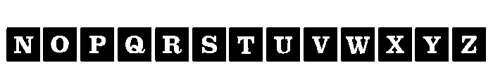 ToyBox Blocks Solid Bold Font LOWERCASE