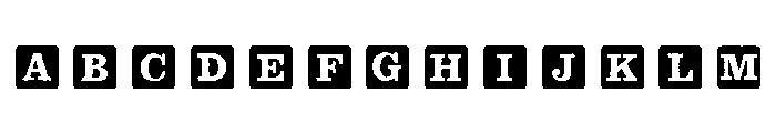 ToyBox Blocks Solid Font UPPERCASE