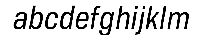 TofinoProPersonalNarrow-RegularItalic Font LOWERCASE
